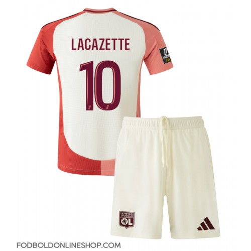 Olympique Lyonnais Alexandre Lacazette #10 Tredje trøje Børn 2024-25 Kortærmet (+ Korte bukser)